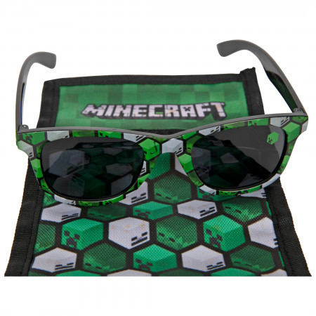 Minecraft Emerald Kids Wallet and Sunglass Set